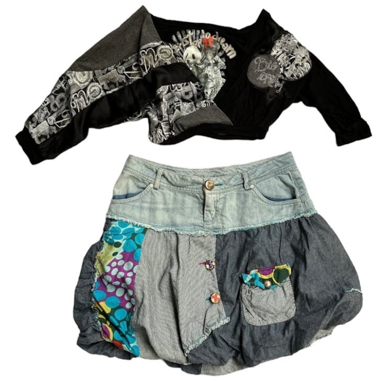 Desigual - Patchwork Bubble Skirt