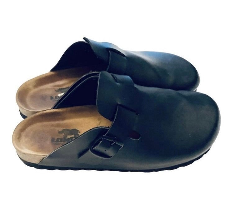 Vintage Longo Clogs 100% Leather UNISEX Like Birkenstock Boston 