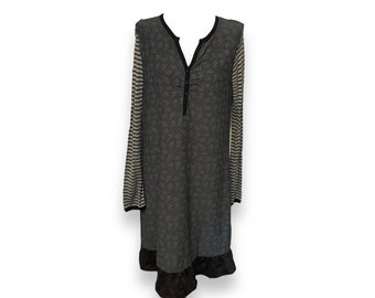 Cop Copine Archive Dress 90s French Designer Viscose Avant Garde