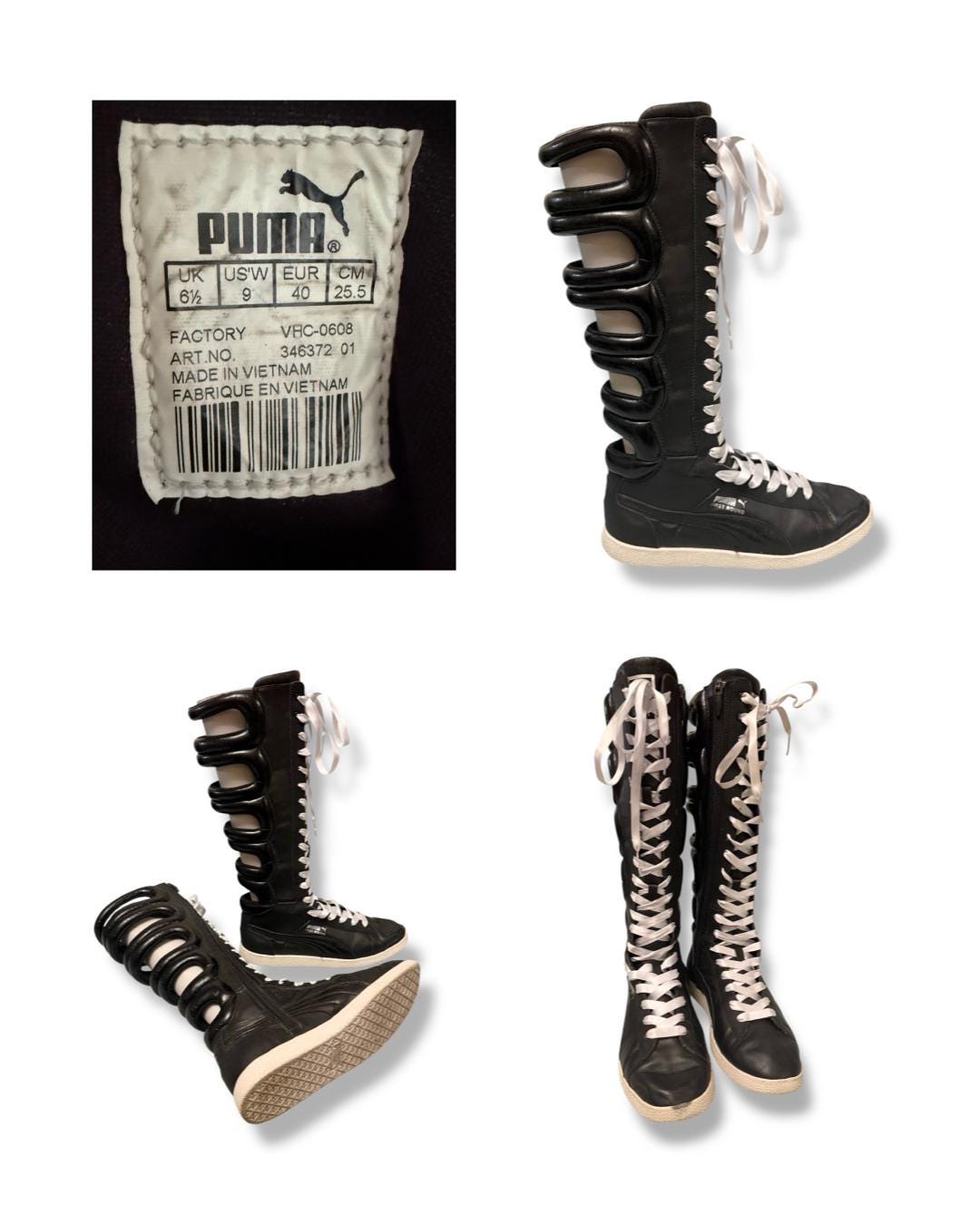 90s PUMA ボクシングシューズ レザーブーツ y2k archive 希少 Puma Vintage 90s Boxing Boots – darina`s garms