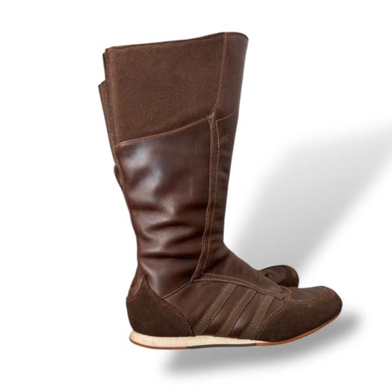 Vintage Adidas Midiru High Boxing Racing Boots Leather y2k