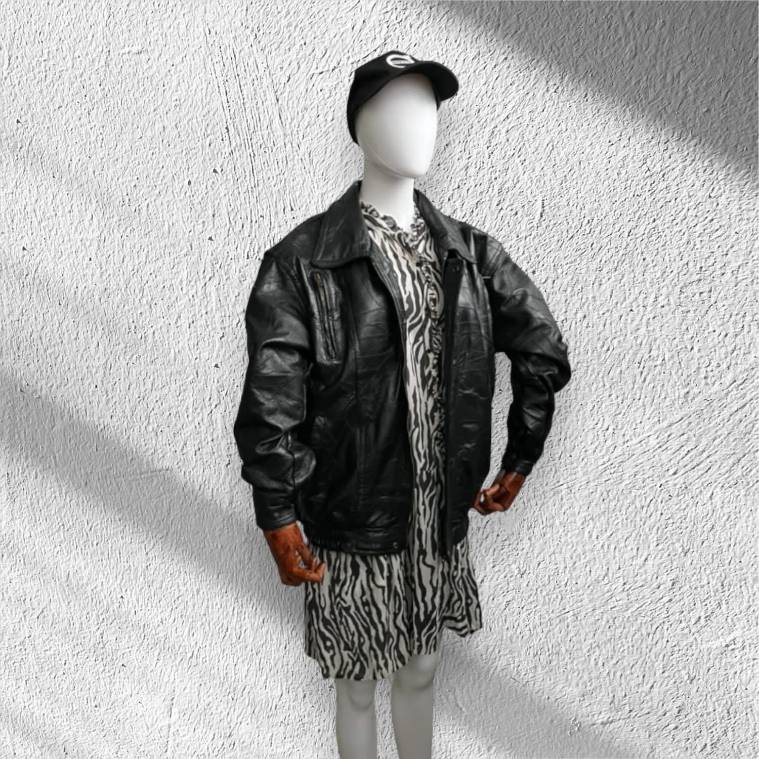 Vintage 80s leather jacket - Etsy Polska