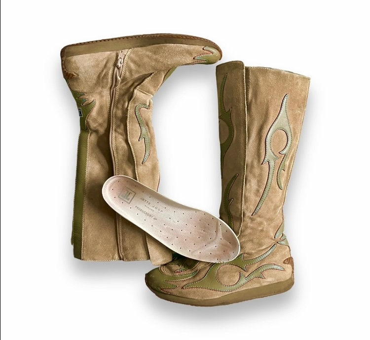 Jette Joop Vintage Archive 90s/y2k Tribal High Knee Sneakers