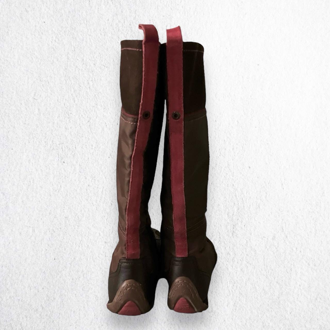 Vintage Boxing Boots Y2K High Knee Leather Archive Mostro