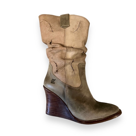 DESTROY Outstanding Rare High Knee Leather Boots Y2K 00s