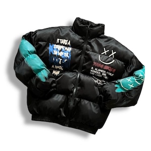 OVERSIZE HOODED BOMBER BLACK – MOZAMBIQUE CONCEPTS d'ODEUR