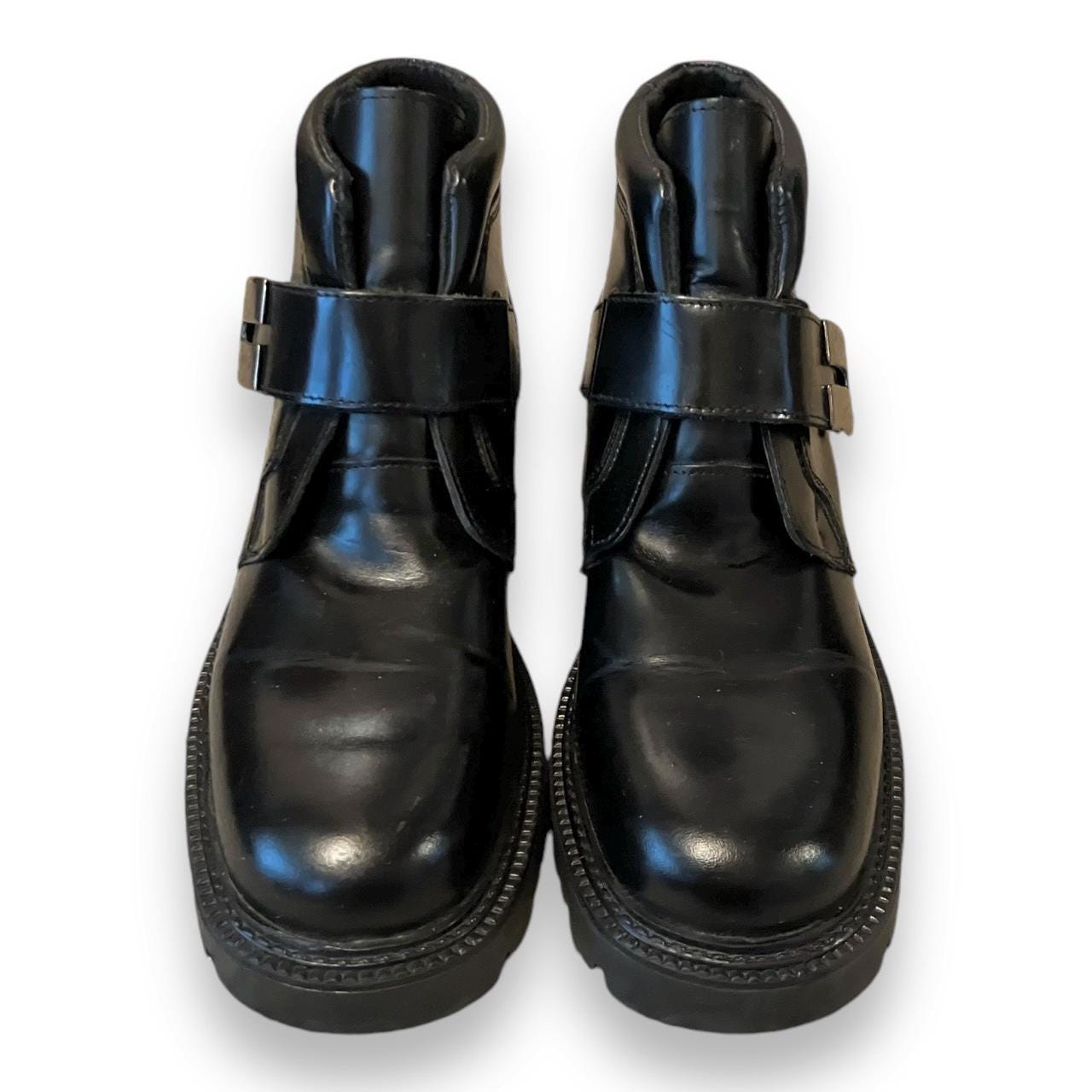 Amazing Vintage Dockers Chunky 90s Platform Boots Black Y2K