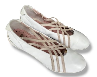 ADIDAS Archival Ballet Flats Y2K White Anatomical Sneakerina Archive