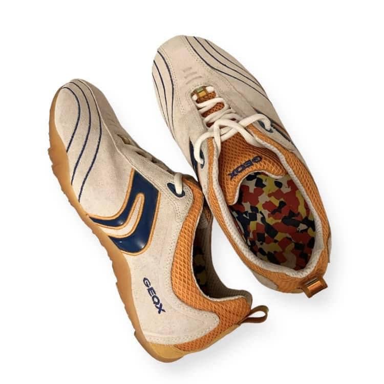 Iconic GEOX Leather Vintage Y2K Suede Sneakers 90s 00s