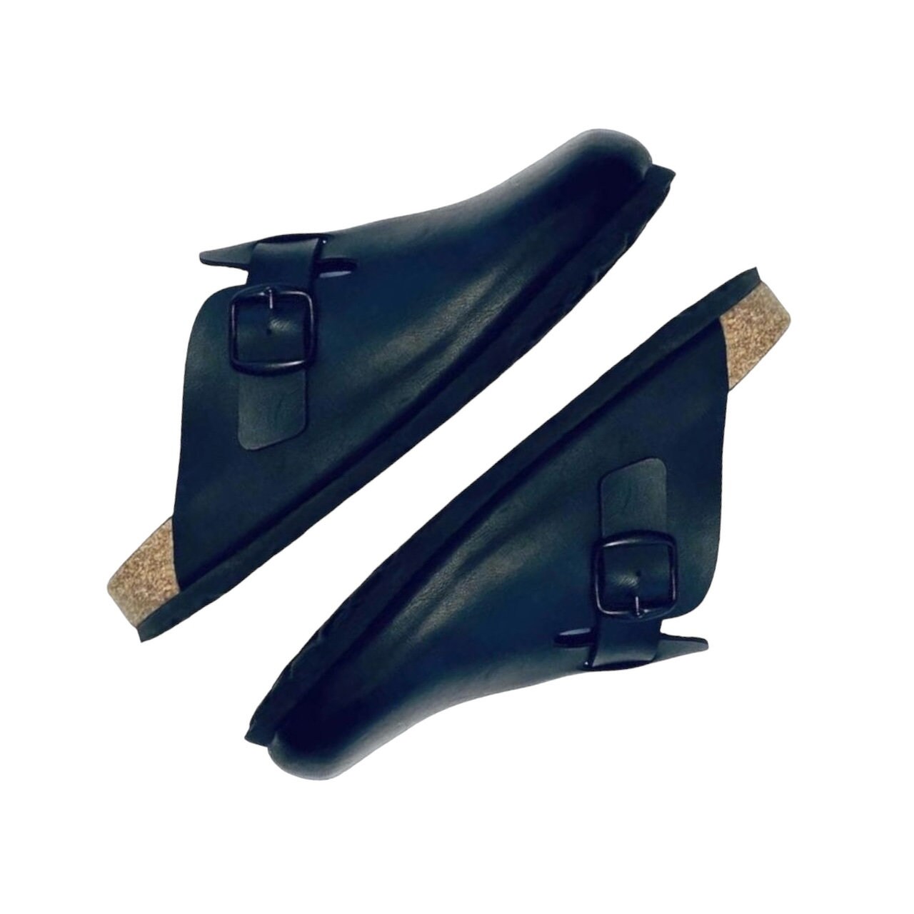 Zuecos Longo vintage 100 % piel UNISEX tipo Birkenstock Boston talla 42 stock muerto de archivo