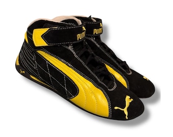 PUMA Archive First Round Boxing Boots Vintage High Knee Shoes 90s