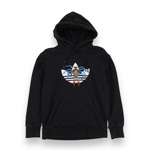 トップス 00s Rare JINNNN gimmick hoodie archive Mens Adidas Adidas Hoodie Japanese Writing Extremely Rare Adidas X