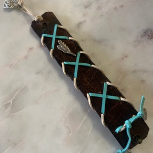 Let&#39;s Ride Leather Cuff Bracelet