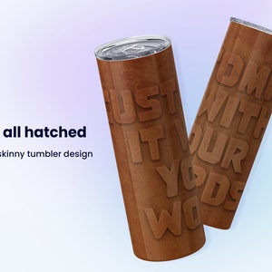 Becher anpassen | Corten Stahl Rost Text Effekt Becher Design | 20oz Skinny Becher Design PNG | Sublimation | Digitaler Download