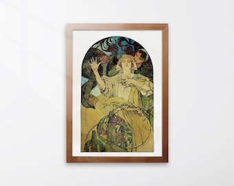 De Forest Phonofilm poster illustratie door Alphonse Mucha Art Nouveau-stijl giclee print muur decor poster print canvas decor