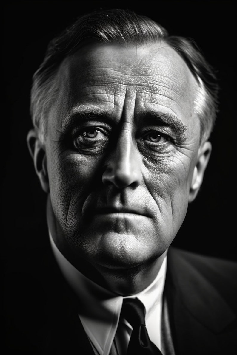 32nd US President Franklin D Roosevelt High Quality Digital Etsy
