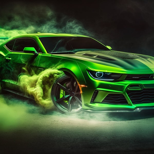 2010's era Chevrolet Camaro ZL1 - Version 4, High Quality Digital Art Download, for printing on physical mediums, home/office display