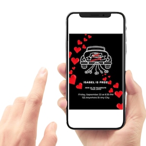 Invitación para fiesta de recién divorciados - Invitación digital divertida de divorcio Evite - Celebración del amor propio - Personalizada en 24 horas