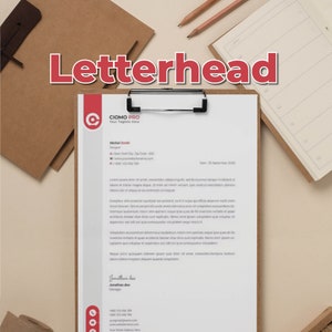Modello di stampa di carta intestata, carta intestata moderna e professionale, marketing e branding per piccole imprese, personalizzabile e stampabile