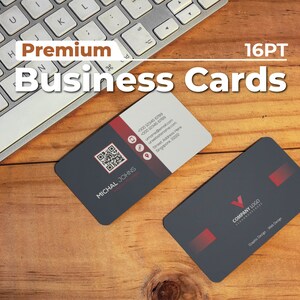Impression de cartes de visite Premium 16PT, cartes de visite imprimées personnalisées simple ou double face, revêtement brillant mat, papier cartonné, logo d'entreprise