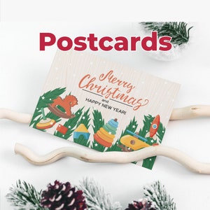 Impresión de postales, a todo color, a 2 caras, juego de impresión fotográfica diseñado para regalo personalizado en blanco, día de San Valentín, cumpleaños, gracias