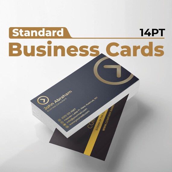Custom Standard Business Cards, Business Card Printing