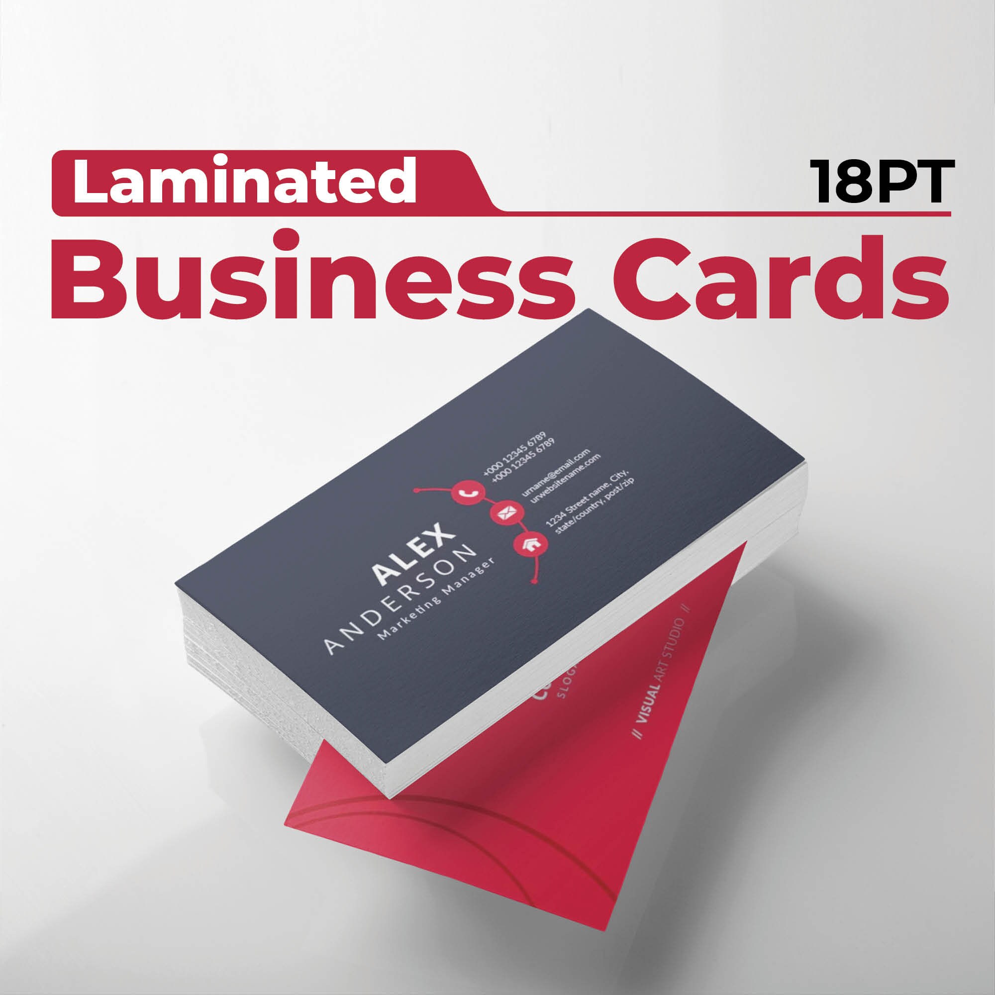 Matte Lamination Business Card Printing Full Colour Etsy