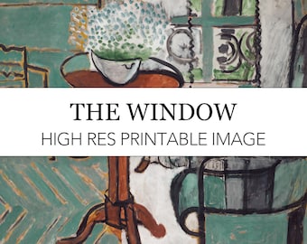 The Window Matisse Digital Print // Henri Matisse The Window 1916 Wall Art // The Window Matisse Painting // High Res Matisse Image Download