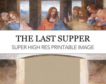 レオナルド・ダ・ヴィンチ「最後の晩餐」絵画プリントポスター