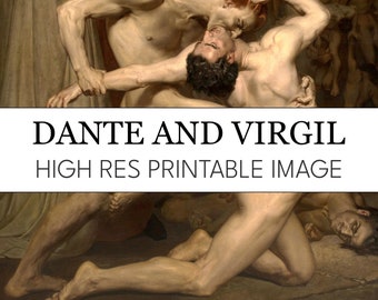 Bouguereau Dante and Virgil Print: High-Res Digital Download