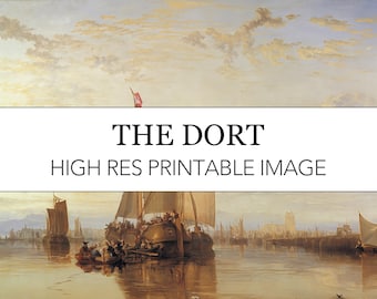 Turner Seascape Print: Dordrecht Packet Boat, Rotterdam (Digital Download)