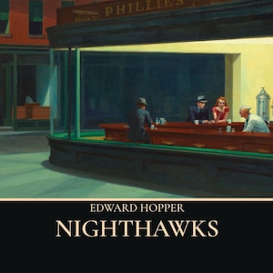 Nighthawks Edward Hopper – wydruk cyfrowy: amerykańska sztuka w wysokiej rozdzielczości (pobranie cyfrowe)
