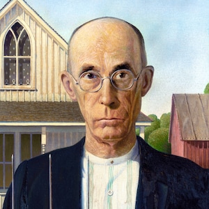 American Gothic Printable Digital Print // Grant Wood High Res Image ...