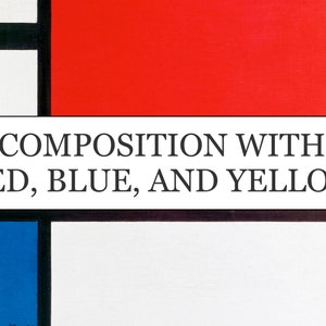 Composition with Red, Blue, and Yellow Mondrian Print