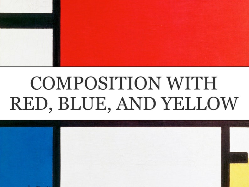 Composition with Red, Blue, and Yellow Mondrian Print