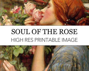 Soul of the Rose Print: John William Waterhouse Pre-Raphaelite Art (Digital Download)