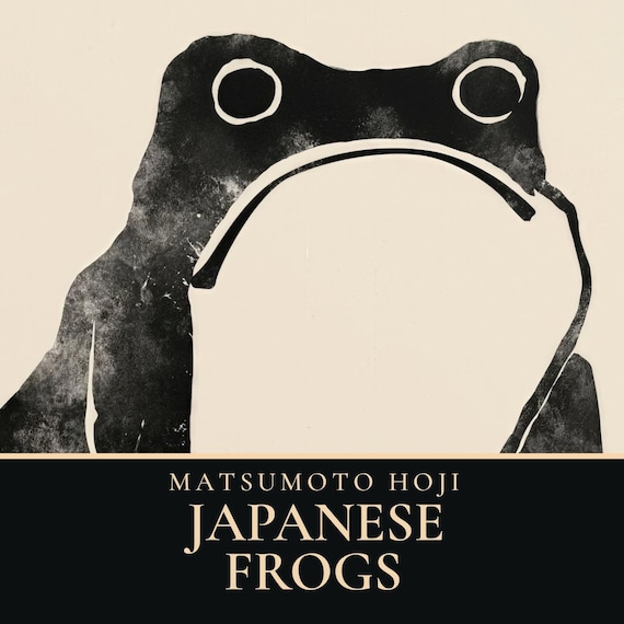 Matsumoto Hoji Frog Print Set: Ukiyo-e Japanese Art (Digital Download)
