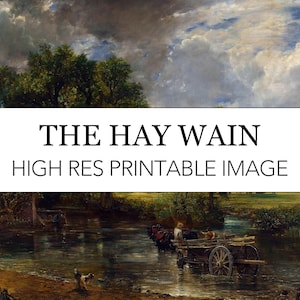 Hay Wain Constable Digital Print // Printable The Haywain John Constable // Romanticism British Landscape // Hay Wain British Countryside