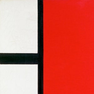 Mondrian Art Print Close-Up Digital Download