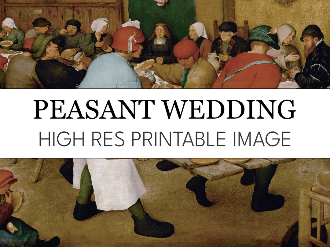 Peasant Wedding Printable Digital Print // Pieter Bruegel High Res ...