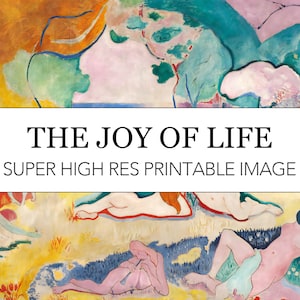 Joy of Life Printable Digital Print // Henri Matisse Joy of Life Le Bonheur de Vivre La Joie de Vivre Painting // High Res Image Download