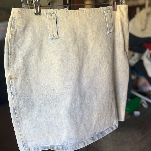 Weathered Blues 80s / 90s Vintage Jean Skirt