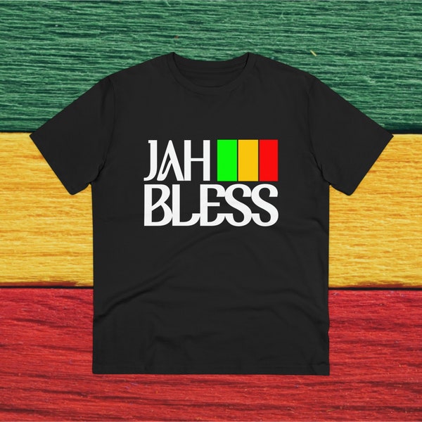 Jah Bless Reggae Rasta Organic T-shirt - Unisex