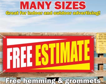 FREE ESTIMATE Banner Vinyl or Mesh, Indoor/Outdoor Advertising Sign, Auto Service, Repair Car, Body Shop,Free Shipping, Grommets,Custom Size