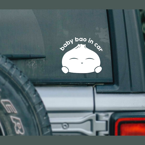 Baby Bao Sticker Car Bumper Sticker Bao Gift for Baby On Board Sticker Bao