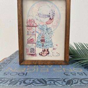 vintage Petite Sarah Kay Photo Carte Mur Suspendu Décor Pièce