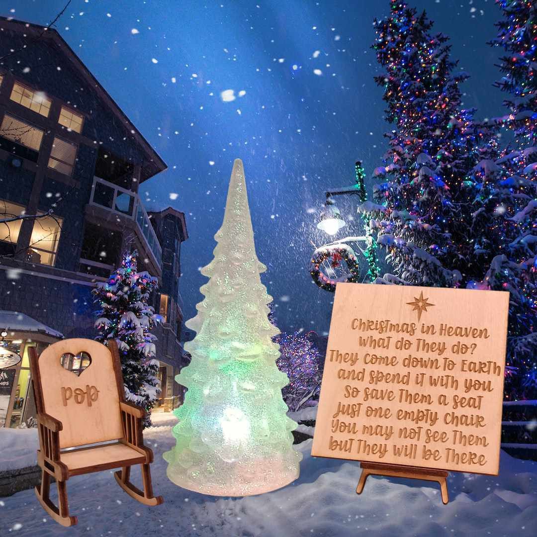 Christmas in Heaven,remembrance Gift,rocking Chair,memorial Gift