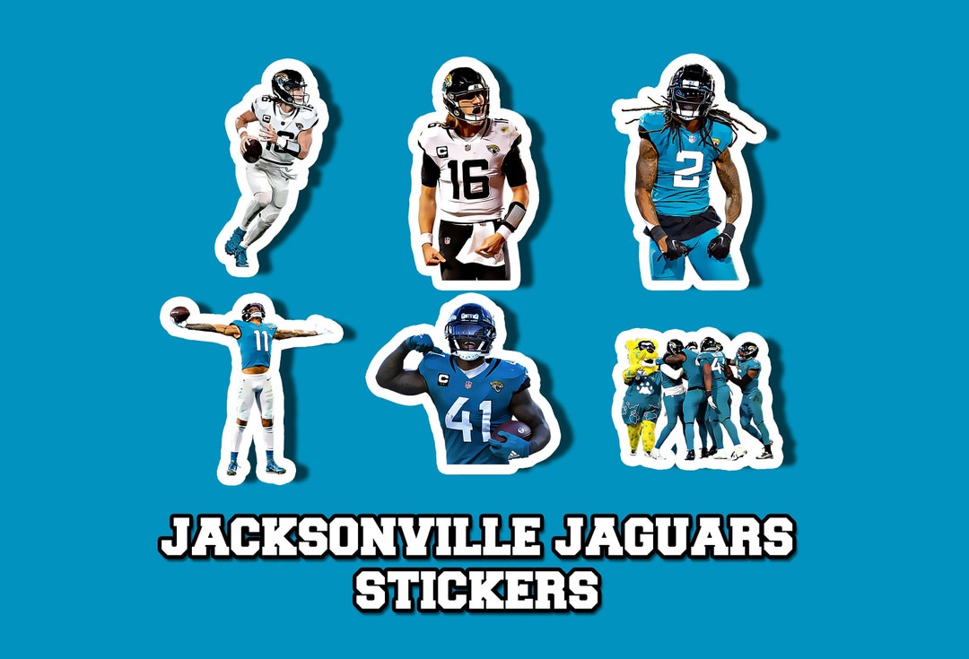 NFL Jacksonville Jaguars Sticker Bundle Waterproof Jaguars Vinyl
