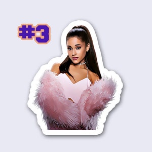 Ariana Grande Sticker Pack Ariana Grande Vinyl Album Stickers - Etsy