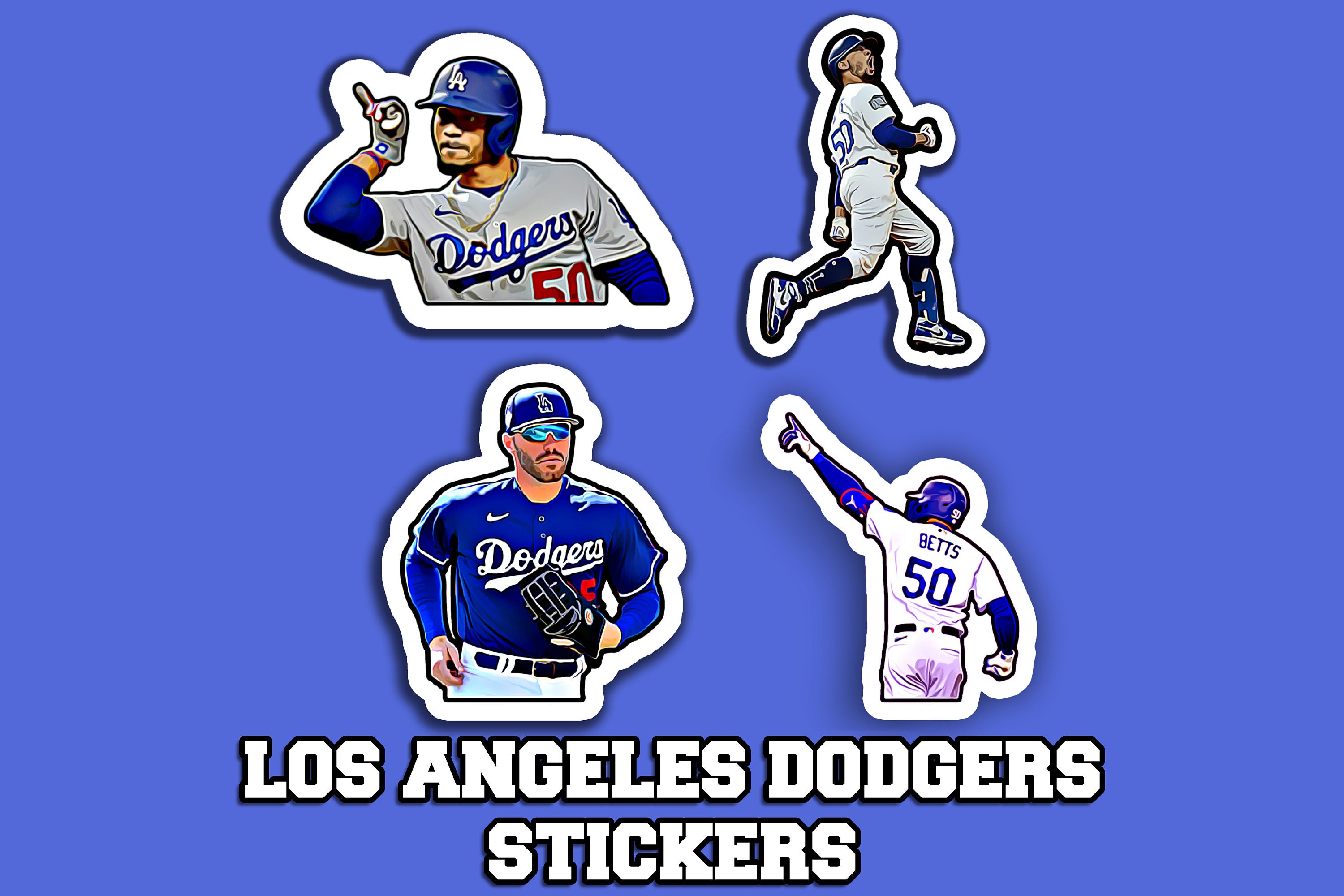 YOUTH Mookie Betts #50 Los Angeles Dodgers Stitched White